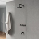 Griferia Ducha C/Transf. Nivus Black Hidromet 11408NEGR