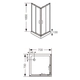 Box de ducha Ferrum 70X70 khios vitrofer KHI-BX-014-CR