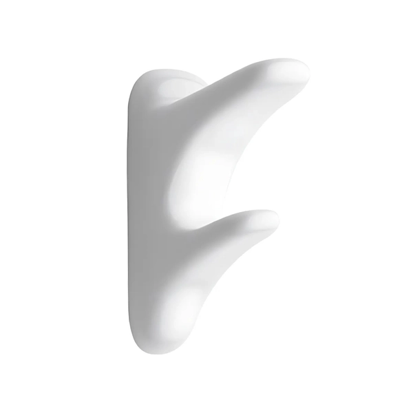 Percha doble Ferrum compacto blanco ACO-PE-011-BL