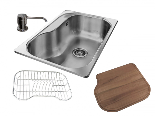Bacha De Cocina Johnson Luxor Si71a Completa
