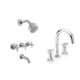 Griferia Baño Completa Crown Peirano Ducha c/Tr+ Lavatorio
