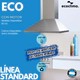 Campana de cocina acero inox ECOCLIMA con motor Eco 15186I