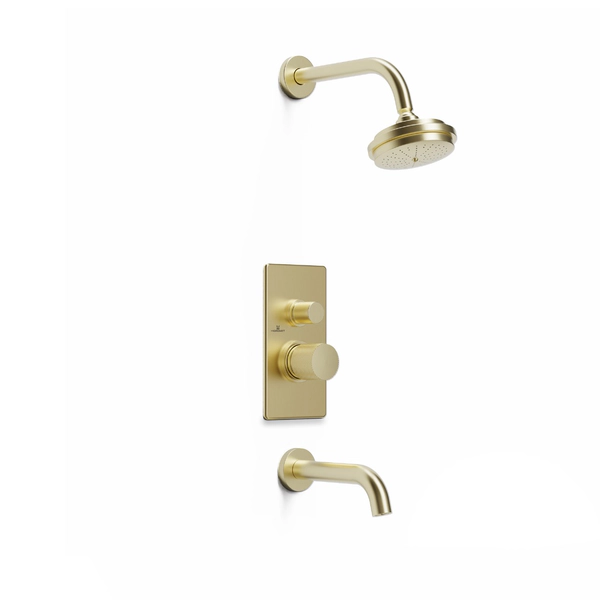 Hidromet griferia ducha c/transf texture gold 9803gold