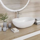 Bacha apoyo oval lea 45x29.5CM blanco Roca