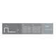 Guardacanto Atrim Quadra Aluminio 12x8mm 2,5 mts cromo mate