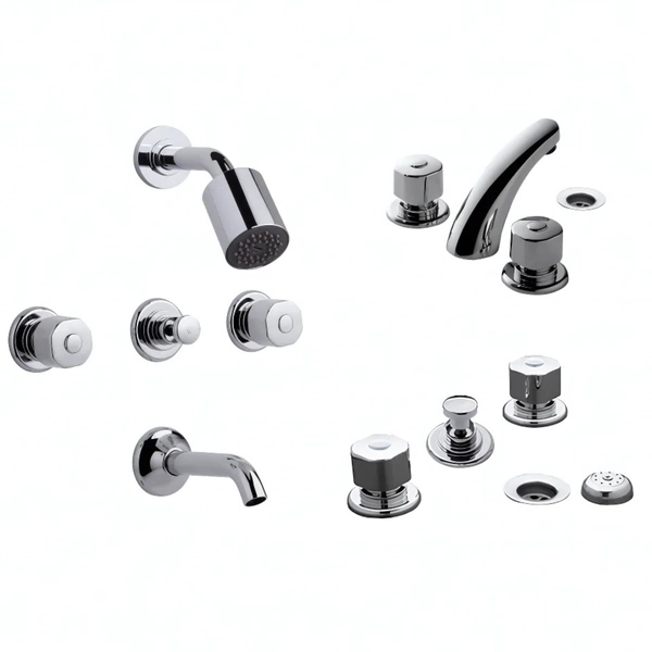 Grifería completa de baño FV Arizona Kit 900.03/B1CR