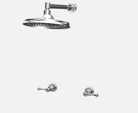 Griferia De Ducha Antique Lever XXL Cromo Andez 0615.41