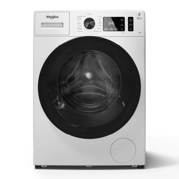 Lavarropas Whirlpool carga frontal inverter 8kg blanco wnq80ab