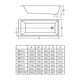 Casco de bañera Ferrum 140x75x40 niza acrílico NIZ-BA-003-BL