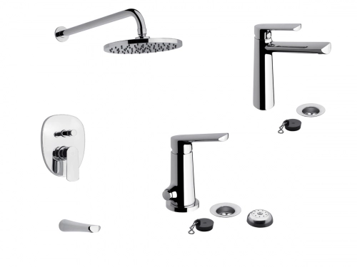 Griferia Baño Completa Fv Aromo Ducha Lavatorio Bidet