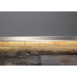 Zocalo Atrim slim 8mm Acero esmerilado