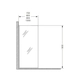 Mampara fija Ferrum V-TR 100x190 NL0FA-NS//KHI-MP-010-NS