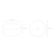 Bacha de baño circular Tundra Kitchen West negra