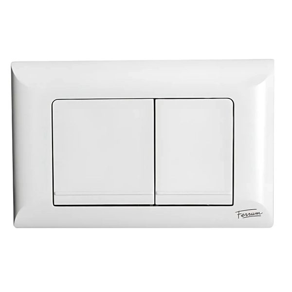 Tapa tecla Ferrum doble grande blanca REP-RA-052-BL