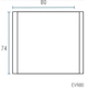 Espejo Para Baño Schneider Rivo 80cm California Evr80