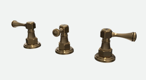 Griferia de Bidet 3 Ag Antique Lever Bronce Viejo 0700.41