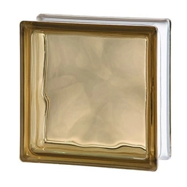 Ladrillo de vidrio Vitroblock Nube bronce 19x19 77600