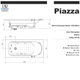 Bañera hidro masaje standard Piazza