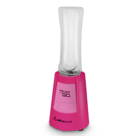 Licuadora portátil Ultracomb mixer to go rosa 350W botella 600ml LC2203R