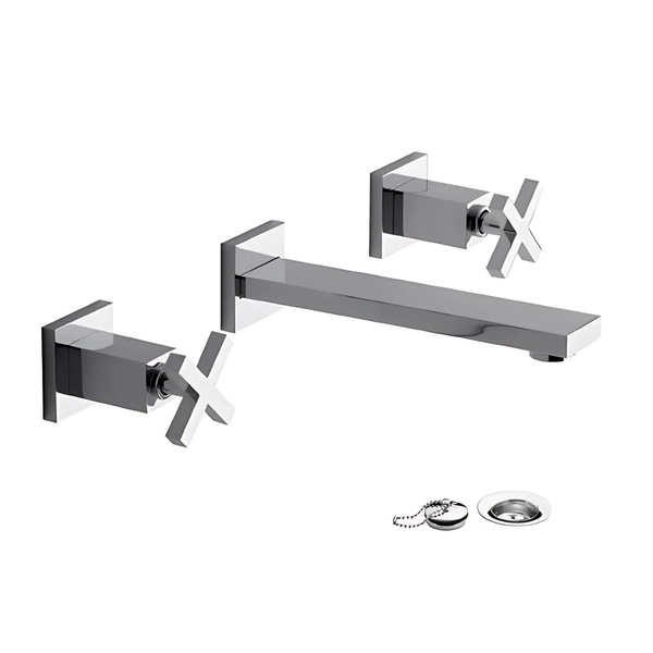 Grifería de lavatorio FV dominic de pared 0203R/85-CR