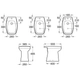 Bidet monaco confot 1 agujero blanco Roca