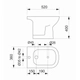 Bidet Piazza amalfi 1AG blanco B0104