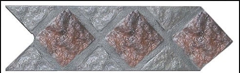 Guarda cementicia Lanik Adoquinada Terracota mat /gris 5511