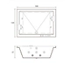 Bañera Versailles Soho Due solo casco 180x120 bco