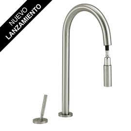 Griferia monocomando cocina  Peirano beat Joystick niquel 20-201NI