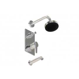 Griferia de ducha Monoc  c/Transf Hidromet Flat cr