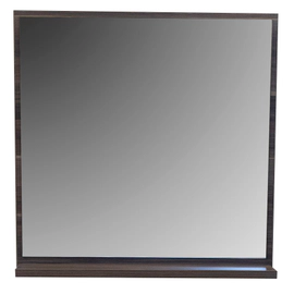 Espejo Solaris con repisa 60x60 Nogal Persa