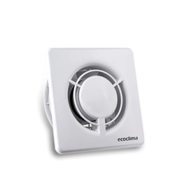 Extractor para baño cuadrado pequeño 10° blanco ECOCLIMA 501