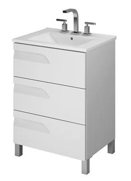 Mueble Schneider Rivo 60cm PVC bco V60RB sin mesada