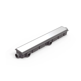 Desague Ideal Encastrable 60cm base ABS rejilla acero inox bco 12150