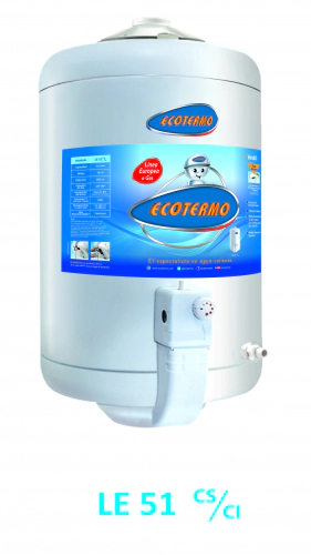 Termotanque Ecotermo 51 Litros A Gas Natural Carga Superior