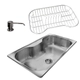 Bacha cocina Johnson SI85A Simple + Dosificador + Secaplatos