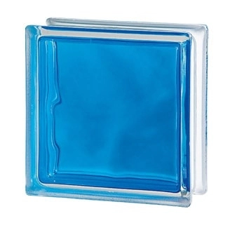 Ladrillo de vidrio Vitroblock Nube azul francia bte 19x19
