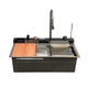 Pileta doble de cocina Uhome Silver H7546