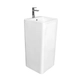 Lavatorio Ferrum milos pedestal cuadrado blanco MLS-LV-004-BL