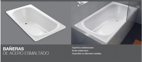 Bañera Pringles 150x70x36 blanca