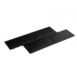 Malla Indra Acero Inox  38X15.5 SUBWAY BISEL NEGRA MATE SB N