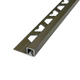 Guardacanto aluminio quadra Atrim 10X10MM 2,5MTS olivo 3425B