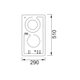 Anafe 2 hornallas Vitroceramico Franke TX 302