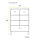 Mueble Schneider Terra Matrix 60cm Wengue sin mesada