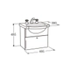Mueble Ferrum Venecia sin mesada p/armar X4VEDW7