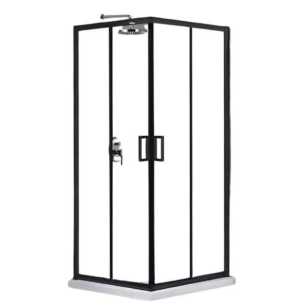 Box ducha Utility 90x90x195cm aquaswim marcos negros