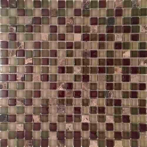 Revestimiento Arren 30x30 Vidrio/Piedra Beige - Modelo Vs421