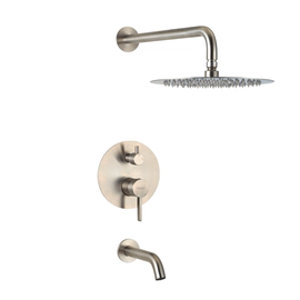 Grifería de ducha Peirano steel con transferencia cromo