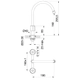 Griferia de Cocina Mesada FV Obera 414/G5cr