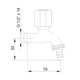 Grifería de jardin FV 13 mm allegro para manguera 0436/15-CR